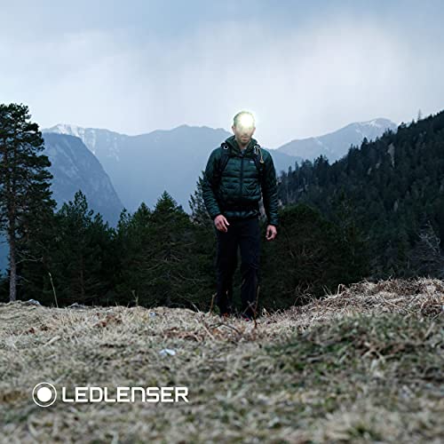 Outdoorowa latarka czołowa LED Ledlenser MH7, czarna/niebieska, z możliwością ładowania, 600 lumenów, z możliwością ustawienia ostrości, czas świecenia do 60 h, czerwone światło, bateryjne 2x AA - obrazek 4