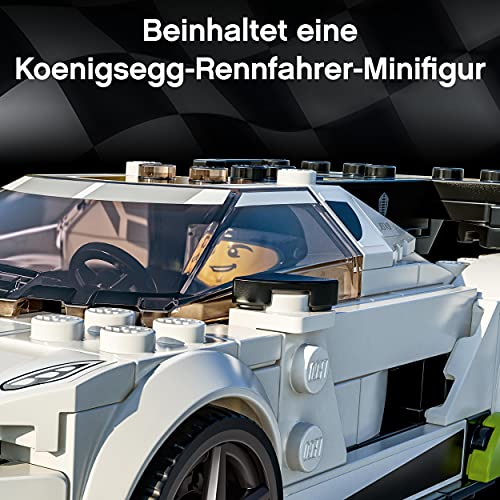 LEGO Speed Champions 76900 Koenigsegg Jesko — najlepsza zabawkowa replika auta dla dzieci (280 elementów) - obrazek 3