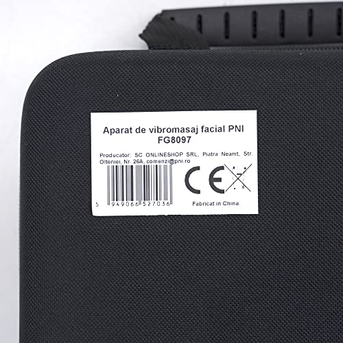 PNI FG8097 masażer wibracyjny, 6 głowic do masażu, 4 poziomy intensywności, akumulator 2500 mAh, czerwony - obrazek 2