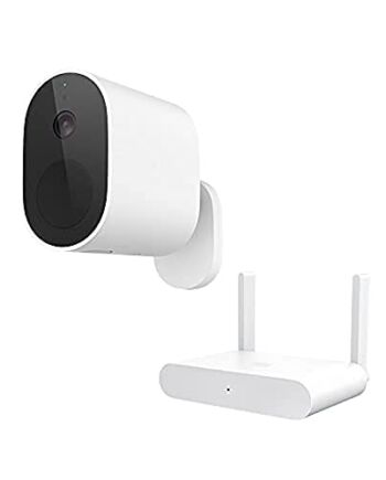 Xiaomi Mi Wireless Outdoor Security Camera 1080p, zestaw kamery do monitorowania na zewnątrz, IP65, szeroki kąt widzenia 130°, 90 dni żywotność baterii, zestaw wersji