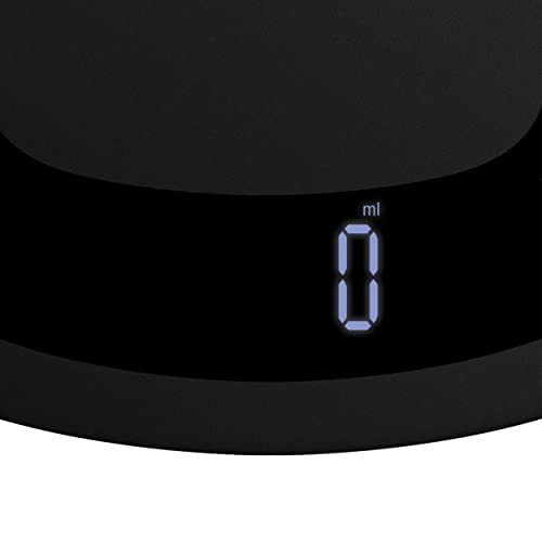 Salter 1062 BKDR Wodoszczelna (IPX7) elektroniczna waga kuchenna, czyszczenie w misce do mycia, duży wyświetlacz z podświetleniem, tarowanie, smukła kompaktowa konstrukcja, zakres do 5 kg, czarna - obrazek 4