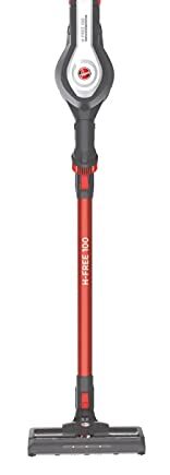 Hoover H-Free 100 HF122AH 011 - Elektryczna szczotka akumulatorowa, technologia cyklonowa bez wydajnego worka, akumulator 22 V, 40 min autonomii, Gregor Titanium