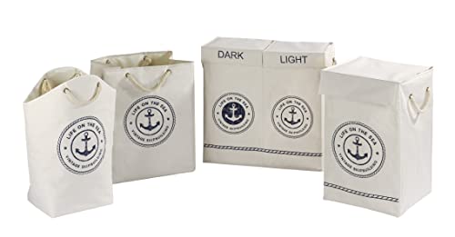 Wenko Kosz na pranie Duo Sylt w kolorze beżowym, poliester, 30 x 60 x - obrazek 4