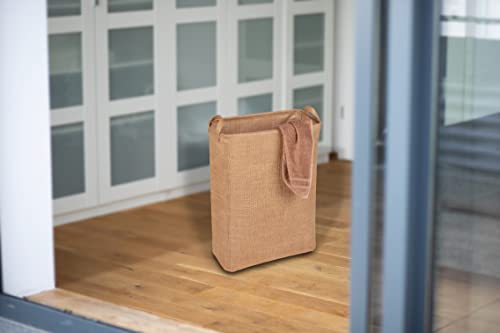 WENKO Kosz na pranie Juna okrągły, kosz na pranie z dwoma uchwytami, 7 - obrazek 2