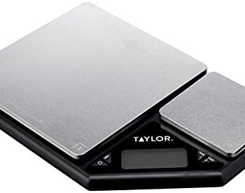 KitchenCraft Cyfrowa waga kuchenna, podwójna platforma, profesjonalny