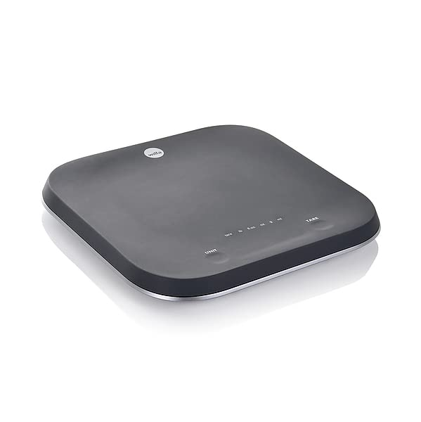 Wilfa SPLASH waga kuchenna – waga cyfrowa o pojemności 5 kg, powierzchnia pokryta silikonem, wyświetlacz LCD, czarna - obrazek 5