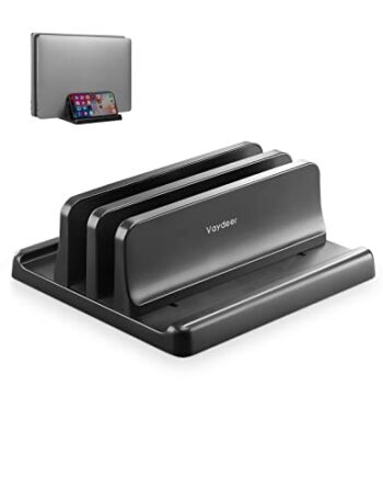 VAYDEER Pionowy stojak na laptopa, regulowany stojak na laptopa 4 w 1,
