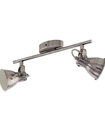 EGLO Lampa sufitowa LED Seras, 2-punktowa lampa sufitowa przemysłowa,