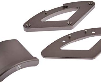 SilverStone SST-EBA02C - nowoczesny aluminiowy uchwyt na słuchawki premium/słuchawki w eleganckim designie z mocowaniem na śrubę i taśmę klejącą, ciemnoszary