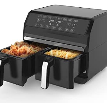 Just Perfecto Podwójna frytkownica bez oleju XXL 8L 1700 W | Szara Sta