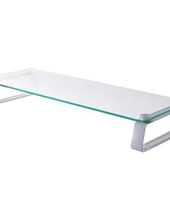 deleyCON Podставка pod monitor 20 kg 2 nóżki szklana półka nakładka na