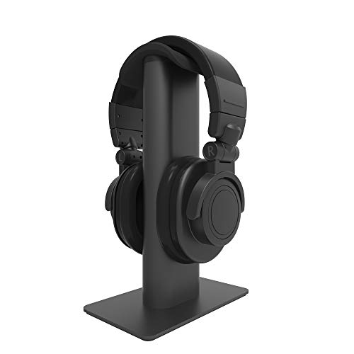 Kanto H2 Premium Desktop Universal Headphone Stand - Steel Frame (Black)