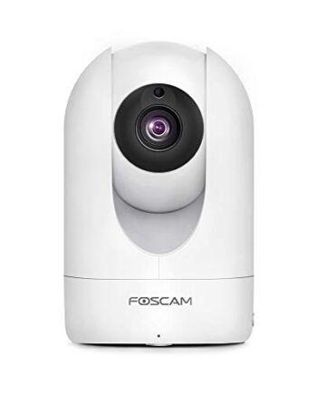Foscam R2M 2MP kamera IP, WLAN, bezpieczeństwo, AI, rozpoznawanie ludzkiego, noktowizor, kompatybilna z Alexa, (P2P, 1080p, ONVIF)