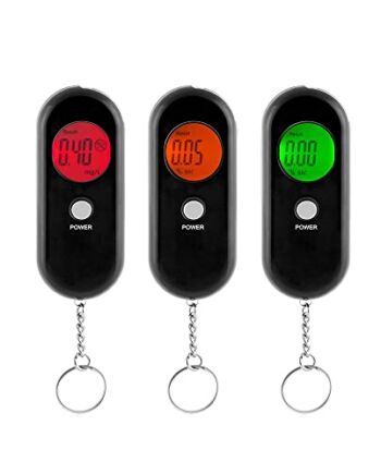 InnovaGoods - Cyfrowy Alkomat IG115700, Precyzyjny Pomiar Alkoholu, Be