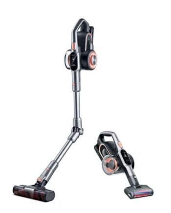 Jimmy H10 Pro Elastyczna bezprzewodowa miotła elektryczna, wyjmowana bateria, 600W, moc 245AW, zasięg 90 minut, ekran LED, technologia adaptacyjna i inteligentny czujnik, filtr HEPA i stacja ładowania