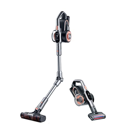 Jimmy H10 Pro Elastyczna bezprzewodowa miotła elektryczna, wyjmowana bateria, 600W, moc 245AW, zasięg 90 minut, ekran LED, technologia adaptacyjna i inteligentny czujnik, filtr HEPA i stacja ładowania