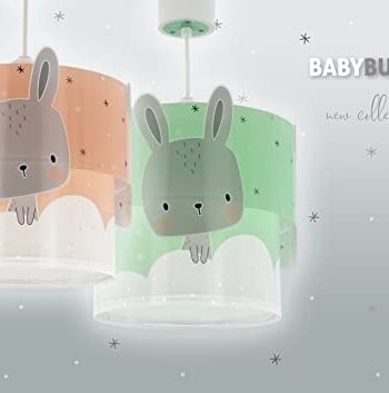 Dalber Lampa dziecięca lampa wisząca lampa wisząca Baby Bunny Rosa Conejito różowa