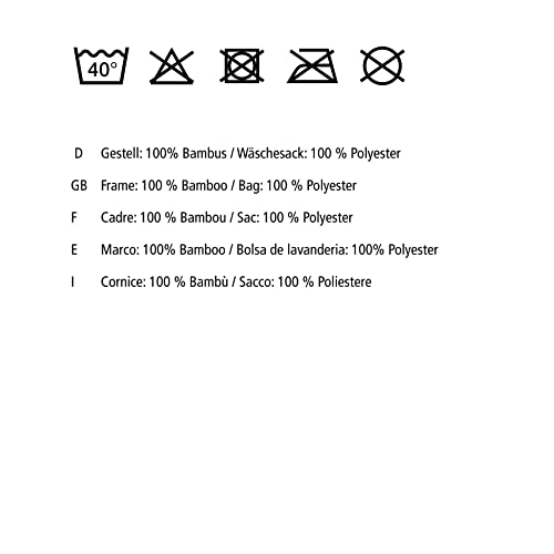 WENKO Kosz na pranie Bahari z bambusa, kosz na pranie, 43 l - obrazek 2