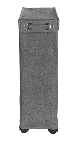 Wenko Corno Prime kosz na pranie z pokrywką, pojemność: 43 l, poliester, 18 x 60 x 40 cm, czarny - obrazek 7