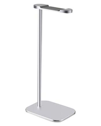 POHOVE Uniwersalny aluminiowy wieszak na słuchawki, zestaw słuchawkowy do gier, uchwyt na słuchawki, stojak na biurko, stojak, organizer do wyświetlania słuchawek