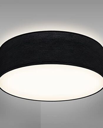 B.K.Licht Lampa sufitowa z tkaniny - podtynkowy abażur tekstylny, 1 gn