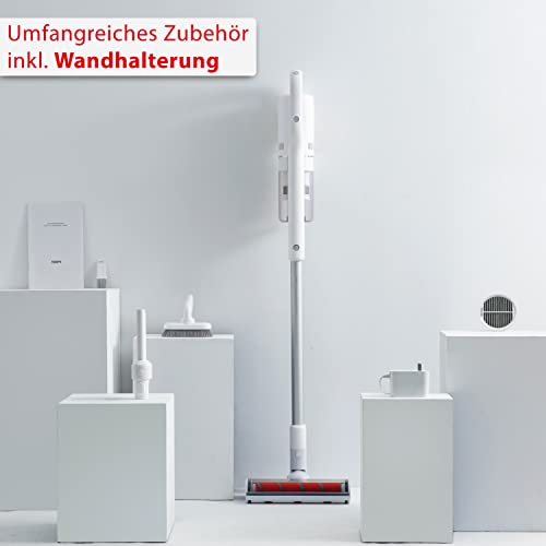 Roidmi S1E odkurzacz akumulatorowy, bezprzewodowy, wydajny silnik 18 000 Pa, lekki odkurzacz z filtrem HEPA, czas pracy do 40 min, ergonomiczny, magnetyczny uchwyt ścienny, biały - obrazek 3