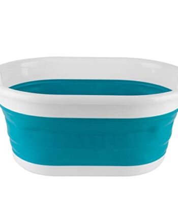 Beldray LA034816TQ stabilny, owalny składany kosz na pranie z wytrzyma