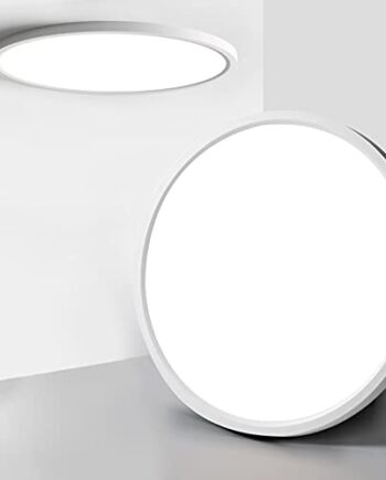 UBRAVOO lampa sufitowa LED, 24 W, 3200 lm, lampa sufitowa, 4000K, neutralna biel, okrągła lampa łazienkowa do kuchni, salonu, na balkon, do korytarza, łazienki, sypialni