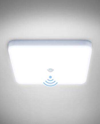 Combuh Lampa sufitowa z czujnikiem ruchu, 30 W, IP56, 2400 lm, zimna b