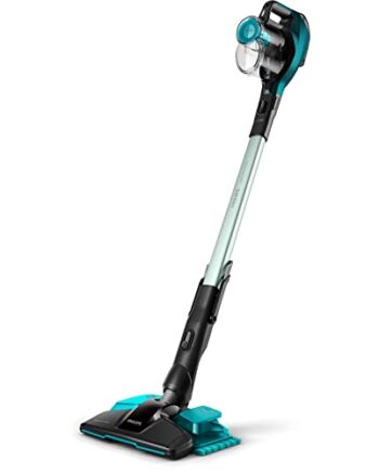 Philips SpeedPro Aqua Pionowy Odkurzacz Bezprzewodowy - Odkurzacz Mokro I Sucho I Urządzenie Do Mycia Podłóg - Do 50 Min Pracy - Z Higienicznym Wbudowanym Mopem i Nasadką Zasysającą 180° (FC6729/01)