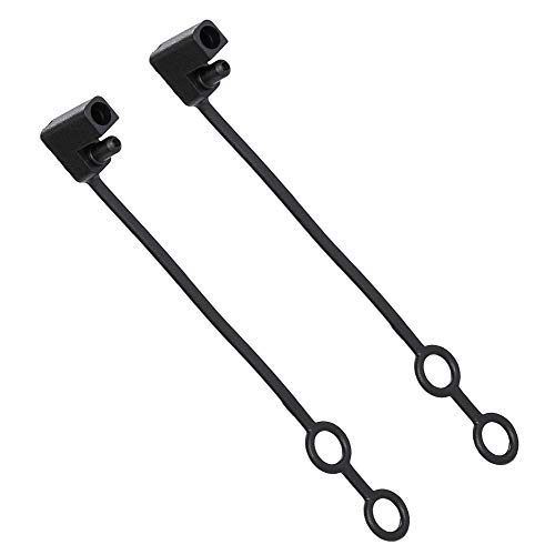 KingBra 2 szt. SAE wodoodporna pokrywa do złącza SAE, 2-pinowa wtyczka wymienna czapka pogodowa