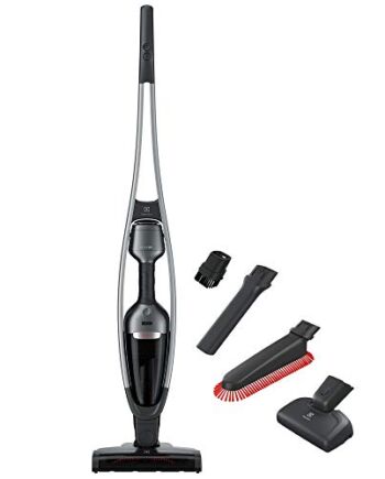 Electrolux Pure Q9 PQ91-ANIMA, Elektryczna miotła 2w1 ze Światłami LED i Bateria Litowa 25V, Szary Metaliczny