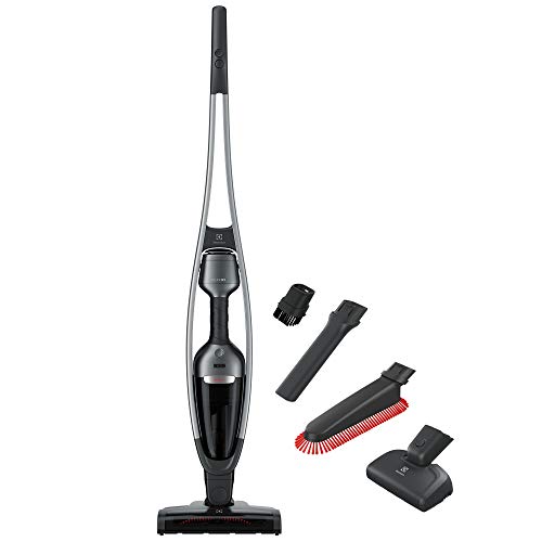 Electrolux Pure Q9 PQ91-ANIMA, Elektryczna miotła 2w1 ze Światłami LED i Bateria Litowa 25V, Szary Metaliczny