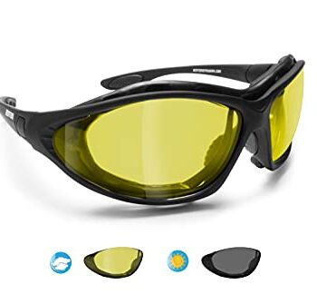 BERTONI Fotochromowe okulary motocyklowe z polaryzacją okulary ochronn