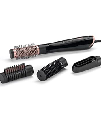 BaByliss 1000W Hot Air Brush - Idealne wykończenie, 3 nakładki do wygł