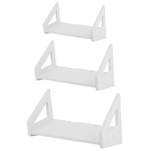 Oumefar Regał na książki, 1 zestaw z 3 półkami ściennymi, do pokoju dziecięcego, salonu, sypialni, dla dzieci - obrazek 8