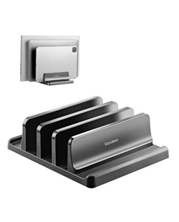 VAYDEER pionowy stojak na laptopa, regulowany i wszechstronny z 3 rowk