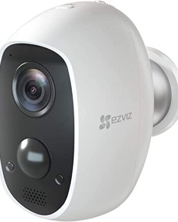 EZVIZ Bezprzewodowa kamera IP 1080p, do monitoringu, zewnętrzna kamera Wi-Fi, akumulator o pojemności 5500 mAh, wykrywanie ruchu PIR, widoczność w nocy, dwukierunkowe audio, dostępna IP65, C3A