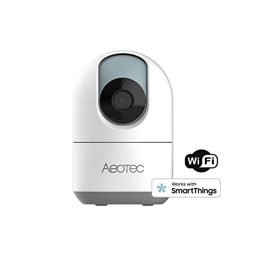 SmartThings Aeotec WiFi IP kamera bezpieczeństwa 1080p rozdzielczość Full HD noktowizor wykrywanie osoby 360° śledzenie ruchu panoramiczny widok 2-drożny dźwięk - obrazek 6