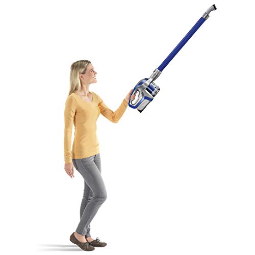 Cleanmaxx 09847 Akumulatorowy Odkurzacz Pionowy 2 w 1, Plastik, 150 W, 0,6 L, Niebieski/Szary - obrazek 4