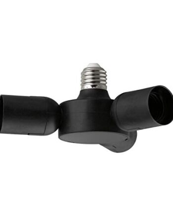 EGLO Rozdzielacz E27, 3 w 1, z tworzywa sztucznego, kolor czarny, konw