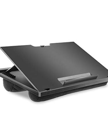 HUANUO Stojak na monitor laptopa z poduszką na łóżko - elastycznie regulowany pod 8 kątami, do notebooka, tabletu, laptopa o przekątnej do 15,6", przenośnego stołu na tacy i odpowiedni w podróży, pracy, domu