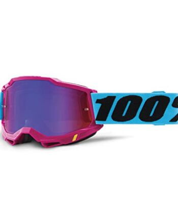 Ride100percent ACCURI 2 Gogle Lefleur - Mirror Red/Blue Lens, ciemnofioletowe, ESTANDAR