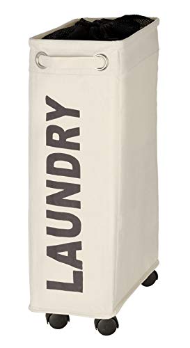 WENKO Kosz na pranie Corno Petrol, kosz na pranie, 43 l