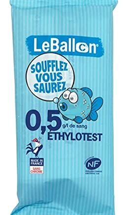 Zestaw 4 jednorazowych eterylotestów - Le Ball - 0,5g/l - Norma NF