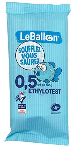 Zestaw 4 jednorazowych eterylotestów - Le Ball - 0,5g/l - Norma NF