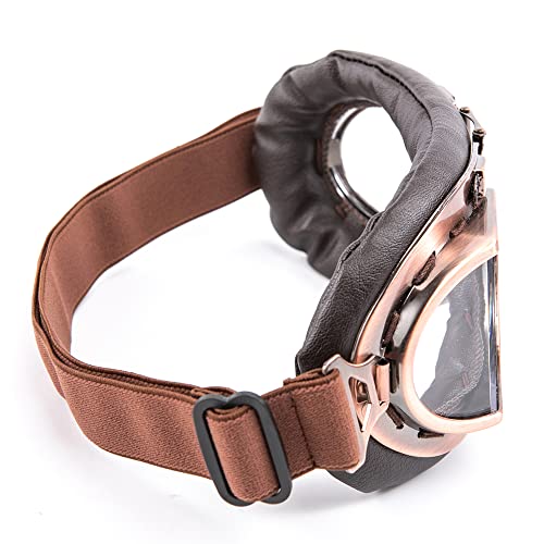 evomosa Gogle motocyklowe w stylu vintage, do jazdy na motocyklu, do j - obrazek 3