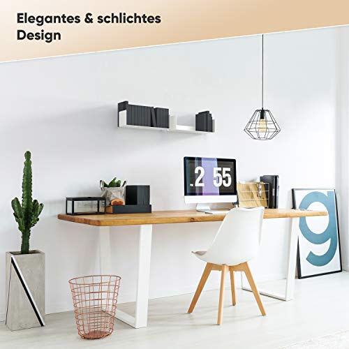 UNITURE® - 2-pak białych półek na książki - pływające półki na książki - obrazek 6