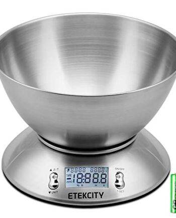 Etekcity waga kuchenna cyfrowa, profesjonalna waga ze stali nierdzewnej, srebrna