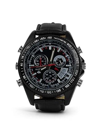 Technaxx Tx-93 Zegarek Szpiegowski, Czarny, 8 GB